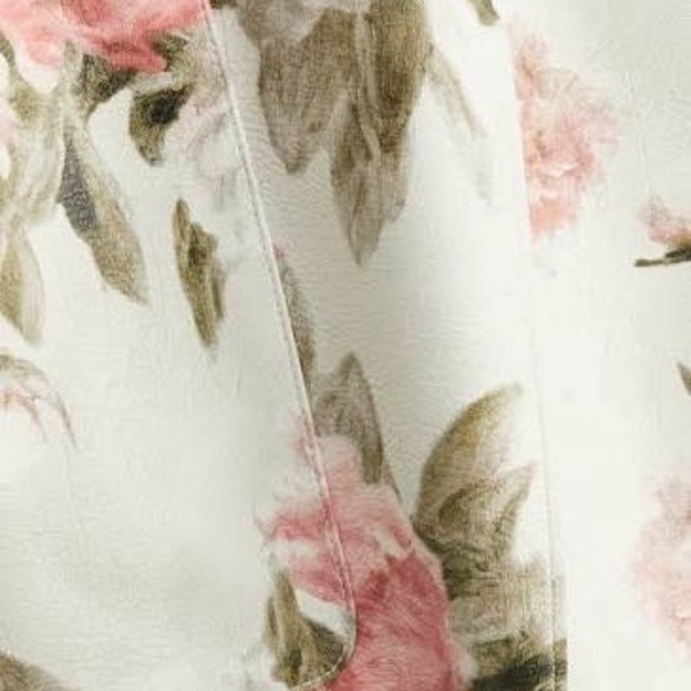 H&M Floral Faux Leather Mini Skirt - Picture 4 of 4